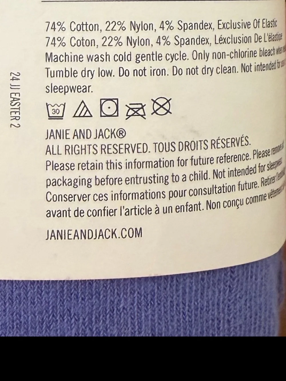 Janie and Jack Periwinkle Knit Toddler Tights